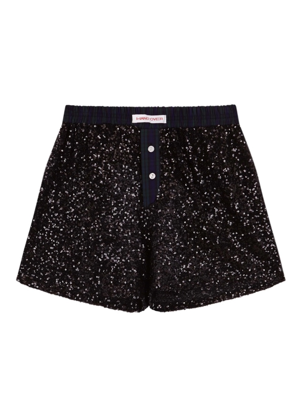 NWOT Hand Over Ex-Boyfriend Short in Cesar Black Sequin Party Boxer Relaxed